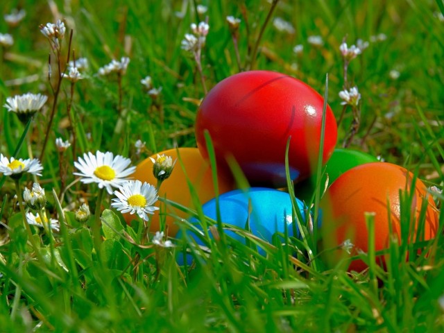 Frühling, Familie, Osterfreude groß