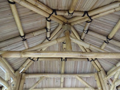 Bambus Pavillon 4,20 × 4,20 m – Gartenpavillon / Gazebo