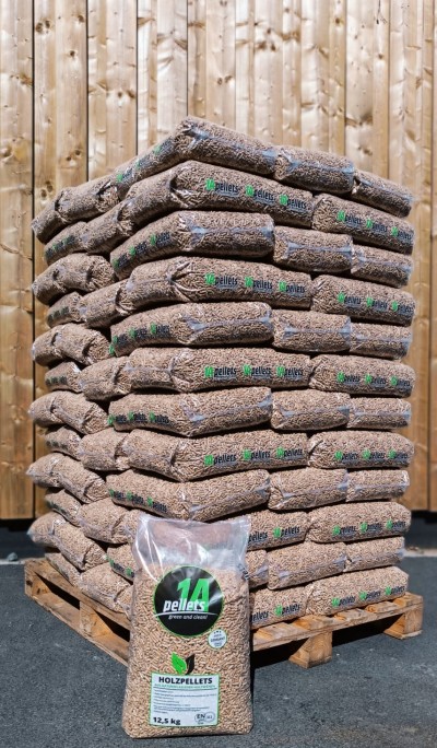Holzpellets "1A" 12,5 Kg (84 sack) 1050 Kg