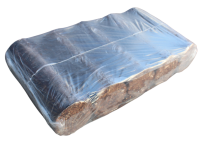 Rindenbriketts dunkel, rund, 1 Paket (10kg)