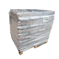 Rindenbriketts dunkel, rund, 1 Palette (100x10kg)