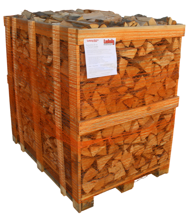 Premium Buchenholz, trocken, 25cm, 1RM Box