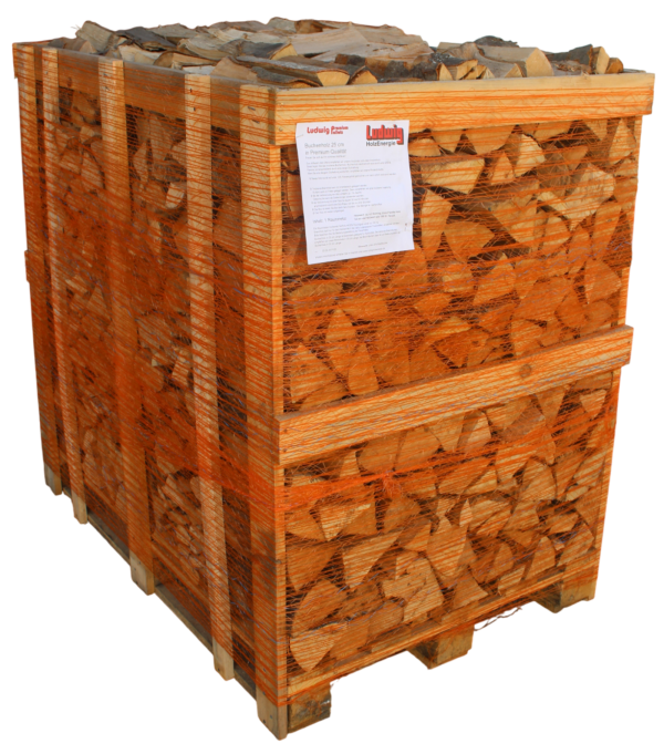 Buchenholz, trocken, 33cm, in Standard-Qualität, 1RM Box