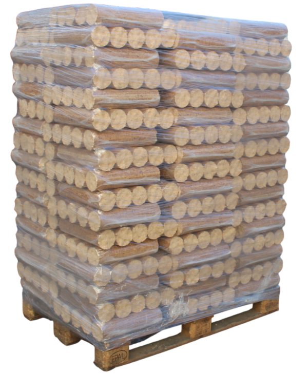 Bully Holzbriketts rund, 1 Palette (100x10kg)